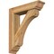 Ekena Millwork Legacy Traditional Rough Sawn Bracket w/ Offset Brace, Western Red Cedar, 6"W x 24"D x 28"H BKT0604X24X28LEC01RWR - alternate 1